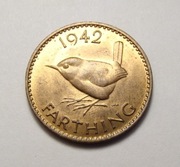 Wielka Brytania farthing 1942 PIĘKNA!