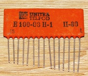 Układ scalony hybrydowy E-100-08H-1 wzmacniacz i bramka NOR UNITRA TELPOD