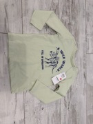 Podkoszulek dinozaur 110cm long sleeve bawełna zielony