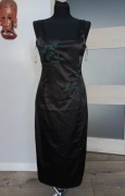 Sukienka mexx czarna na ramiączkach elegancka wieczorowa