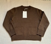 Sweter dzianinowy z kieszeniami Zara