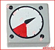 LEGO 3070bp07 PŁYTKA 1x1 licznik zegar wskaźnik