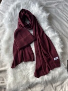 Szal i czapka bordo camel karmel Cashmere 50% kaszmir 50% wełna
