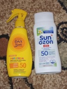 Emulsja i żel przeciwsłoneczne na lato z filtrem spf 50 uva