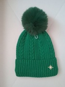 Czapka damska z pomponem 