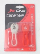 Lampki rowerowe led komplet Deone de030 silikon