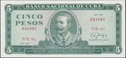 Kuba 5 pesos 1987 - Antonio Maceo - stan bankowy UNC