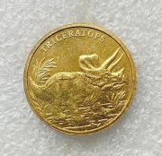 Żeton: Medal Dinosauria - Triceratops Polska Waga- 8,86g Średnica- 23,5
