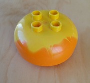 LEGO Duplo ciastko lody gałka 2 pomarańczowy 98220pb07