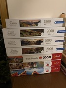 7x Puzzle, 6x2000 1x1500 Trefl Clementoni