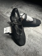 Nowe baleriny Zara rozm 35 z siatką czarne