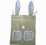 Zielony paśnik materiałowy dla króliczka 