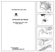 John Deere 6300 6500 6600 Tractors  Parts Catalog Katalog Części