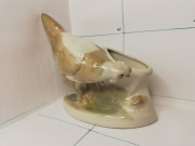 Figurka porcelanowa kura z żukiem, Gorodnitsky 