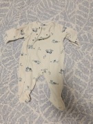 Pajacyk niemowlęcy ciepły z froty wiosenny 62