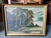 Duży obraz olejny na płótnie 114x89cm