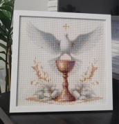 Obraz Diamond Painting - pamiątka I Komunii Św.