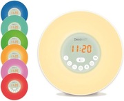 Lexibook RL998 - Decotech - kolorowy budzik Sunrise, radio FM, zegarek, RGB