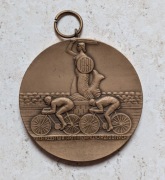 Stary medal PRL / Kolarstwo / Warszawa / Unikat