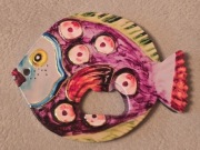 Magnes na lodówkę akrylowy RYBA otwieracz Cretaquarium Kreta Grecja.(32)