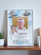 Ramka na roczek/personalizowany prezent/ze zdjęciem