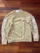 Bluza Adidas originals crewneck 3-Stripes beżowa logo S