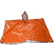 PONCZO PELERYNA POMARAŃCZOWA PRZECIWDESZCZOWA TERMICZNA Koc Ratunkowy