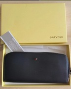 Portfel batycki aszetka torebka kopertówka skóra naturalna