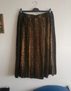 Spódnica midi w panterkę glamur vintage