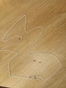 Srebrny łańcuszek (65 cm długości , próba 925)