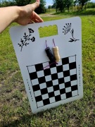 Warcaby xxl plenerowe przenośne gra rodzinna urodziny wesele komunia