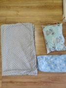 szary bawełniany kocyk minky Jukki dla chłopaka boy Jukki