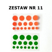 Zestaw KROPEK 32 szt. mix 1, 1,5 i 2 cm Dzień kropki Z11