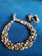 Komplet biżuterii naszyjnik z bransoletką 