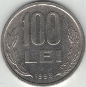 Rumunia 100 lei lejów 1993 - 29,1 mm - nr 1