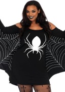 Sukienka Pająk Pajęczyna kostium nietoperz pajęczarka halloween roz L 