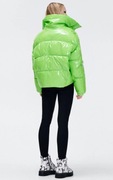 Neonowa pikowana kurtka puffer r.s