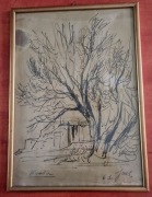 Jan Marcin Szancer Kompozycja z drzewem (Kneła?), 1961