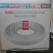 kabel koncentryczny RG6 15 m