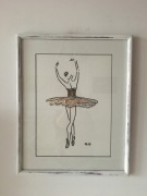 Obraz akwarela-Baletnica 