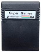 Cartridge Super Games Commodore 64 C64 