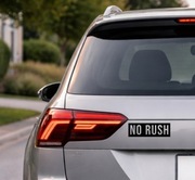Naklejka na samochód z folii winylowej - NO RUSH