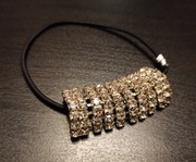 Gumka ozdobna do włosów z kryształkami Nowa