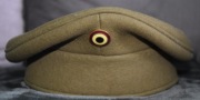CZAPKA WOJSKOWA BELGIJSKA Z EMBLEMATEM A.B.L. 1970 MĘSKA R. 54