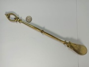 zestaw dwóch mosiężnych łyżek do butów