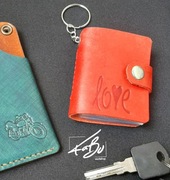 Mini Album na 20 zdjęć foto brelok grawer tłoczenie 100% skóra mix kolorów