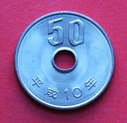 50   Jenów   1998 r.    -    Japonia   stan !!