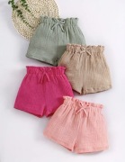 Krótkie bawełniane spodenki na dziewczynkę. 