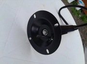 Podnóżek+  Amortyzator do hokera Kolor czarny . Rozstaw śrub 8x8cm 