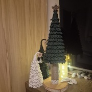 Choinka ze sznurka 48 cm